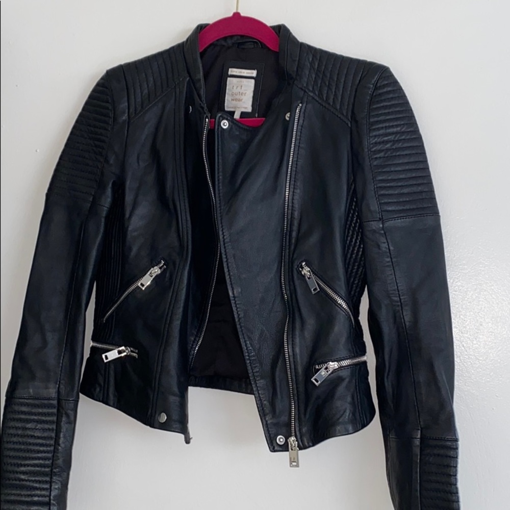 Zara leather jacket